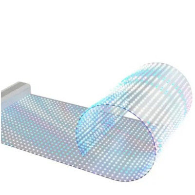 풀 컬러 투명한 LED 디스플레이 화면, 투명한 유리 LED 화면 벽을 통해 보기