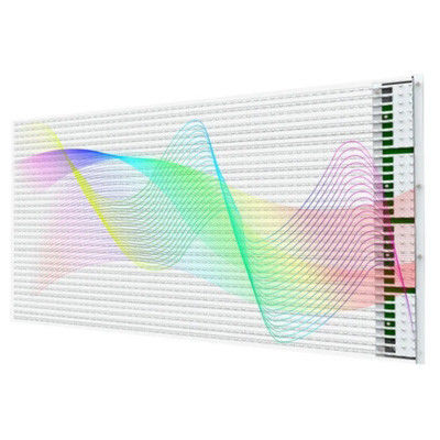 유리 설비용으로 3840Hz 갱신률을 가진 투명 90% 유연 LED 화면